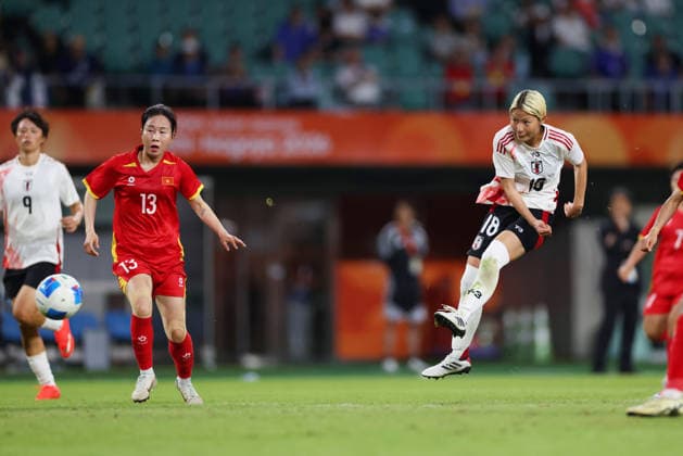 Hikaru Yumura (JPN), SEPTEMBER 17, 2026 - Football Soccer : Women s Group D match between Vietnam 0-8 Japan at Ecopa Stadium during the Asian Games Aichi-Nagoya 2026 in Shizuoka, Japan. Noxthirdxpartyxsales  aflo_348714486 NaokixMoritax