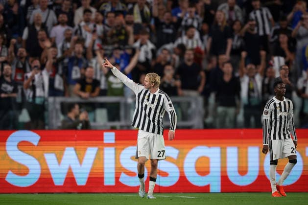 Juventus v NEC Nijmegen - UEFA Europa League - Season 2026-2027 Turin, Italy, 17th September 2026. Nick Woltemade celebrates after sending Nikolas Polster of N.E.C. Nijmegen the wrong way from the penalty spot to give the hosts a 3-0 lead during the Juventus vs NEC Nijmegen UEFA Europa League, Group Phase, match at Juventus Stadium, Turin. Picture credit should read: Jonathan Moscrop Turin Juventus Stadium Italy