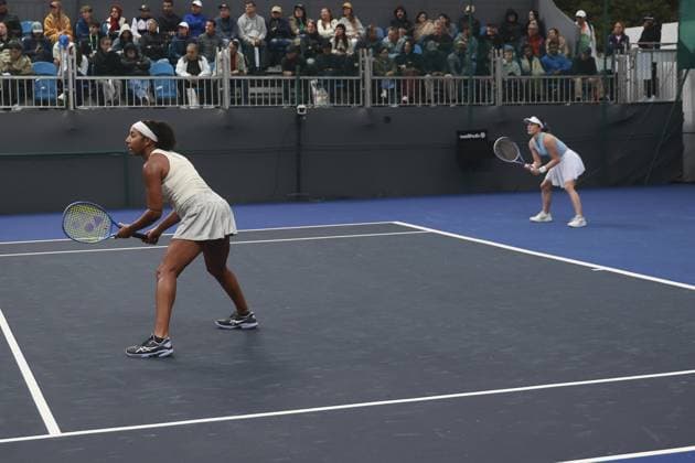 RECORD DATE NOT STATED Victoria Luiza Barros Nauhany Vitoria Leme da Silva lose at the SP Open. Sao Paulo (SP), 09 17 2026 Tennis SP Open Brazilians Victoria Luiza Barros and Nauhany Vitoria Leme da Silva lost to the pair formed by American Rasheeda McAdoo and Australian Alexandra Osborne by 2 sets to 1, with scores of 6 3, 6 7 and 10 6 in the match tie-break, in the first round of the SP Open, at Parque Villa-Lobos, in Sao Paulo.(Foto: Leco Viana Thenews2 imago images) SPO  Copyright: xLecoxVianax