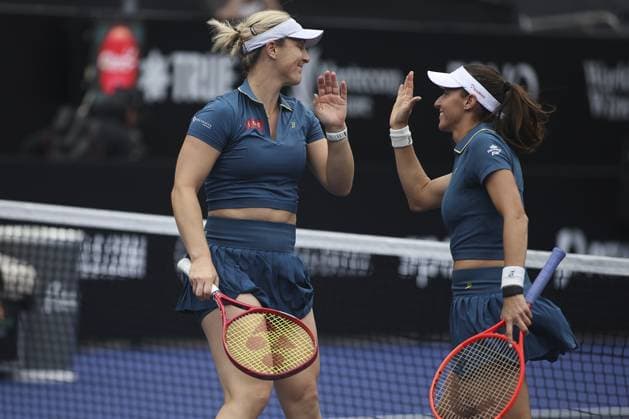RECORD DATE NOT STATED gabriela dabrowski luisa stefani vencem no sp open Sao Paulo (SP), 09 17 2026 Tennis SP Open The duo formed by Canadian Gabriela Dabrowski and Brazilian Luisa Stefani defeated Brazilians Rebeca Pereira and Marjorie Souza by 2 sets to 0, with scores of 6 0 and 6 1, in the first round of the SP Open, at Villa-Lobos Park, in Sao Paulo.(Foto: Leco Viana Thenews2 imago images) SPO  Copyright: xLecoxVianax