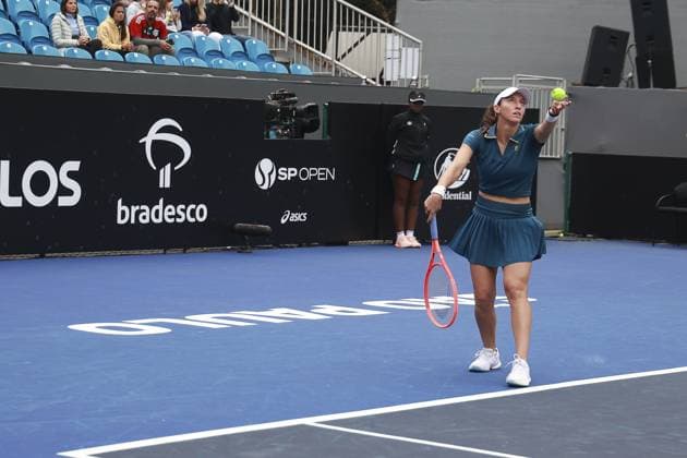 RECORD DATE NOT STATED gabriela dabrowski luisa stefani vencem no sp open Sao Paulo (SP), 09 17 2026 Tennis SP Open The duo formed by Canadian Gabriela Dabrowski and Brazilian Luisa Stefani defeated Brazilians Rebeca Pereira and Marjorie Souza by 2 sets to 0, with scores of 6 0 and 6 1, in the first round of the SP Open, at Villa-Lobos Park, in Sao Paulo.(Foto: Leco Viana Thenews2 imago images) SPO  Copyright: xLecoxVianax