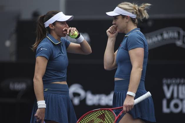 RECORD DATE NOT STATED gabriela dabrowski luisa stefani vencem no sp open Sao Paulo (SP), 09 17 2026 Tennis SP Open The duo formed by Canadian Gabriela Dabrowski and Brazilian Luisa Stefani defeated Brazilians Rebeca Pereira and Marjorie Souza by 2 sets to 0, with scores of 6 0 and 6 1, in the first round of the SP Open, at Villa-Lobos Park, in Sao Paulo.(Foto: Leco Viana Thenews2 imago images) SPO  Copyright: xLecoxVianax