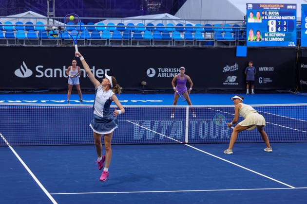 WTA GUADALAJARA OPEN 2026 WTA GUADALAJARA OPEN 2026 CRISTINA BUCSA NICOLE MELICHAR VS MARIA KOZYREVA MAIA LUMSDEN 09 17 2026 GUADALAJARA, JALISCO Action photo of Cristina Bucsa and Nicole Melichar during a match at the 2026 WTA Guadalajara Open, held at the Centro Panamericano de Tenis in Guadalajara, Jalisco, Mexico Action photo of Cristina Bucsa and Nicole Melichar, during a match at the 2026 WTA Guadalajara Open held at the Centro Panamericano de Tenis in Guadalajara, Jalisco, Mexico PHOTO BY IMAGENSHOP PHOTO AGENCY GUADALAJARA, JALISCO, MEXICO Copyright: xIMAGENSHOPxAGENCIAxFOTOGRAFICAx