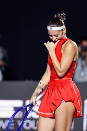 WTA GUADALAJARA OPEN 2026 WTA GUADALAJARA OPEN 2026 MARTA KOSTYUK VS LIUDMILA SAMSONOVA 09 17 2026 GUADALAJARA, JALISCO Action photo of Marta Kostyuk of Ukraine during a match at the 2026 WTA Guadalajara Open, held at the Centro Panamericano de Tenis in Guadalajara, Jalisco, Mexico. Action photo of Marta Kostyuk of Ukraine, during a match at the 2026 WTA Guadalajara Open held at the Centro Panamericano de Tenis in Guadalajara, Jalisco, Mexico. PHOTO BY IMAGENSHOP PHOTO AGENCY GUADALAJARA, JALISCO, MEXICO Copyright: xIMAGENSHOPxAGENCIAxFOTOGRAFICAx