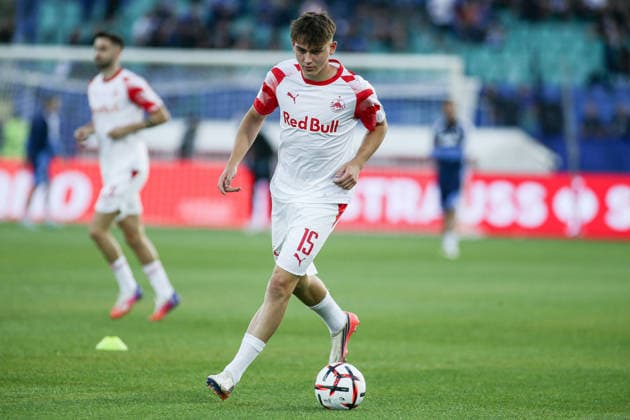 SOCCER - UEFA Europa League - PFC Levski vs. FC Red Bull Salzburg Photo by IPA ABACAPRESS.COM88642025 - Salzburg s Bartosz Mazurek during warm-ups before the Europa League match between PFC Levski and FC Red Bull Salzburg at Vasil Levski National Stadium in Sofia, Bulgaria, on September 17, 2026 Sofia Bulgaria  Copyright: xIPAxSport ABACAx