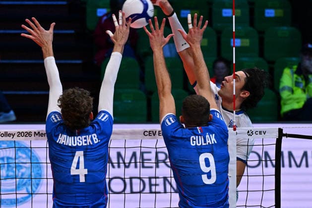 VOLLEYBALL - CEV Eurovolley Men - Slovakia vs. Greece Photo by IPA ABACAPRESS.COM88642392 - RAPTIS, Alexandros Modena Italy  Copyright: xIPAxSport ABACAx