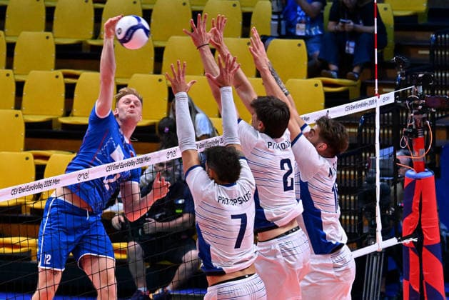 VOLLEYBALL - CEV Eurovolley Men - Slovakia vs. Greece Photo by IPA ABACAPRESS.COM88642393 - RENDLA Martin (Slovakia) Modena Italy  Copyright: xIPAxSport ABACAx