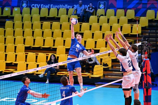 VOLLEYBALL - CEV Eurovolley Men - Slovakia vs. Greece Photo by IPA ABACAPRESS.COM88642367 - RENDLA Martin (Slovakia) Modena Italy  Copyright: xIPAxSport ABACAx