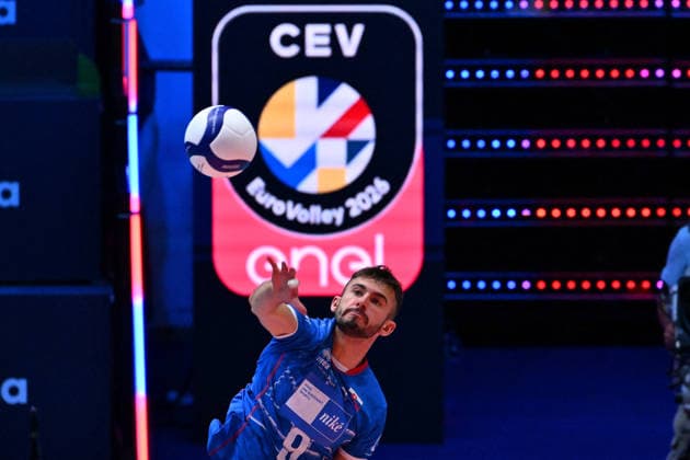 VOLLEYBALL - CEV Eurovolley Men - Slovakia vs. Greece Photo by IPA ABACAPRESS.COM88642379 - GULAK Erik (Slovakia) Modena Italy  Copyright: xIPAxSport ABACAx
