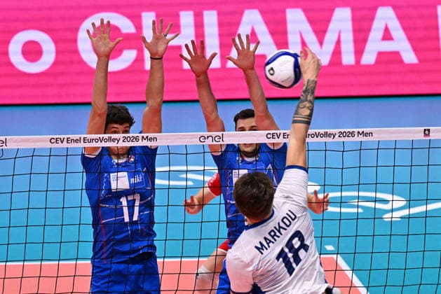 VOLLEYBALL - CEV Eurovolley Men - Slovakia vs. Greece Photo by IPA ABACAPRESS.COM88642383 - MARKOU Angelos (Greece) Modena Italy  Copyright: xIPAxSport ABACAx