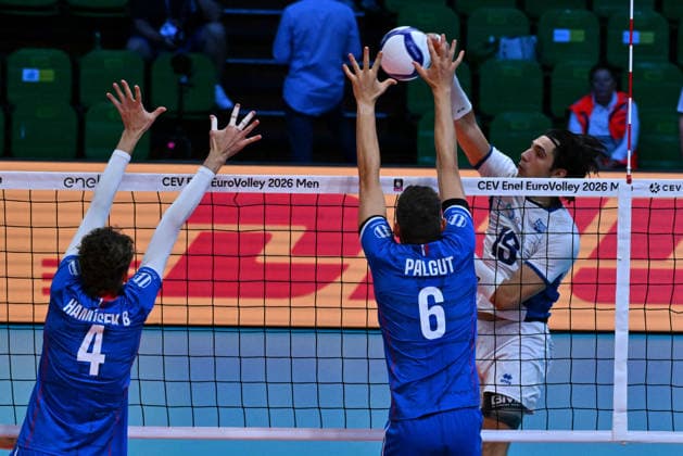 VOLLEYBALL - CEV Eurovolley Men - Slovakia vs. Greece Photo by IPA ABACAPRESS.COM88642384 - RAPTIS Alexandros (Greece) Modena Italy  Copyright: xIPAxSport ABACAx