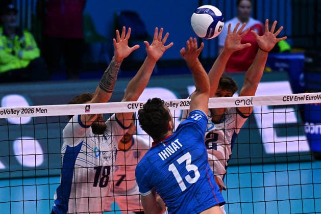 VOLLEYBALL - CEV Eurovolley Men - Slovakia vs. Greece Photo by IPA ABACAPRESS.COM88642409 - IHNAT Jakub (Slovakia) Modena Italy  Copyright: xIPAxSport ABACAx