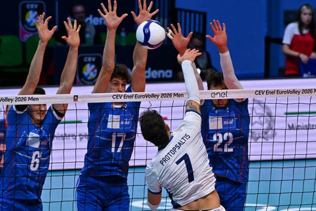 VOLLEYBALL - CEV Eurovolley Men - Slovakia vs. Greece Photo by IPA ABACAPRESS.COM88642407 - PROTOPSALTIS Athanasios (Greece) Modena Italy  Copyright: xIPAxSport ABACAx
