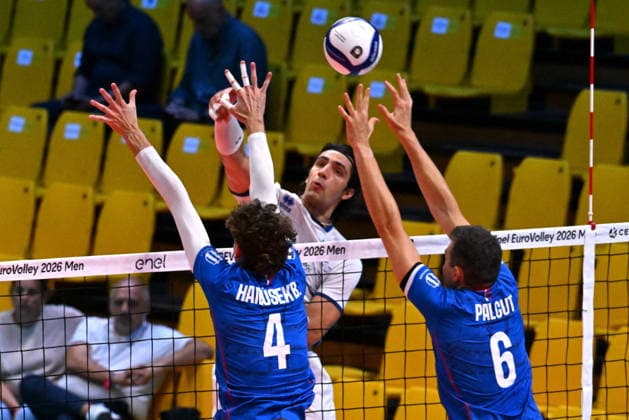 VOLLEYBALL - CEV Eurovolley Men - Slovakia vs. Greece Photo by IPA ABACAPRESS.COM88642401 - RAPTIS Alexandros (Greece) Modena Italy  Copyright: xIPAxSport ABACAx