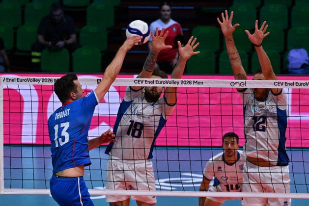 VOLLEYBALL - CEV Eurovolley Men - Slovakia vs. Greece Photo by IPA ABACAPRESS.COM88642408 - IHNAT Jakub (Slovakia) Modena Italy  Copyright: xIPAxSport ABACAx