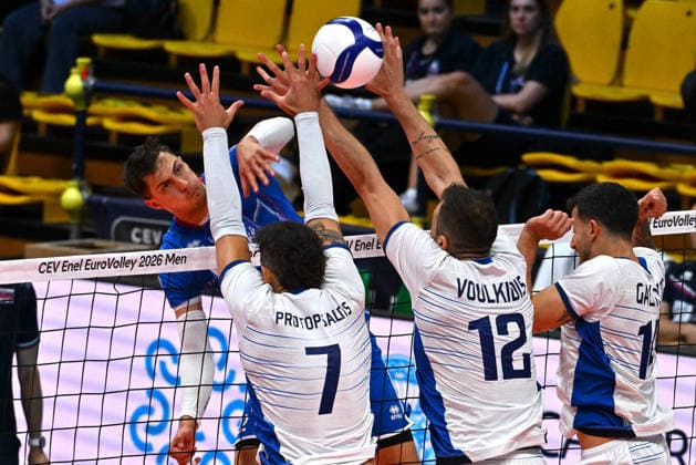 VOLLEYBALL - CEV Eurovolley Men - Slovakia vs. Greece Photo by IPA ABACAPRESS.COM88642402 - FIRKAL Julius (Slovakia) Modena Italy  Copyright: xIPAxSport ABACAx
