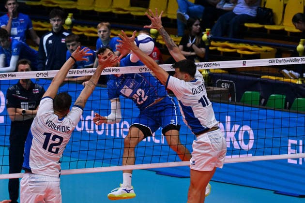 VOLLEYBALL - CEV Eurovolley Men - Slovakia vs. Greece Photo by IPA ABACAPRESS.COM88642369 - FIRKAL Julius (Slovakia) Modena Italy  Copyright: xIPAxSport ABACAx