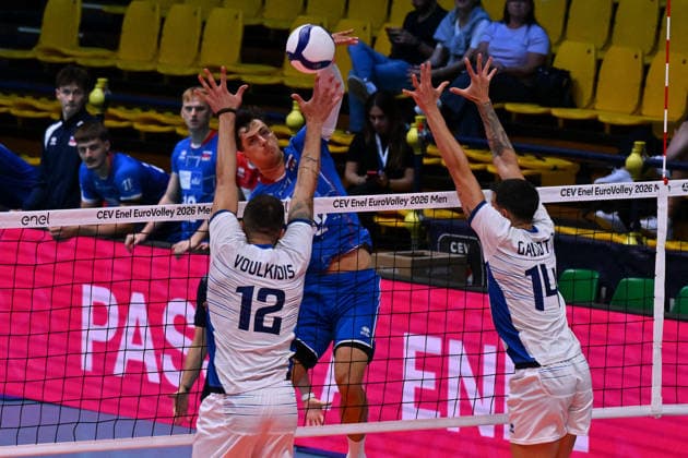 VOLLEYBALL - CEV Eurovolley Men - Slovakia vs. Greece Photo by IPA ABACAPRESS.COM88642388 - FIRKAL Julius (Slovakia) Modena Italy  Copyright: xIPAxSport ABACAx