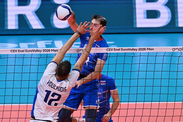 VOLLEYBALL - CEV Eurovolley Men - Slovakia vs. Greece Photo by IPA ABACAPRESS.COM88642400 - VOULKIDIS Theodoros (Greece) Modena Italy  Copyright: xIPAxSport ABACAx