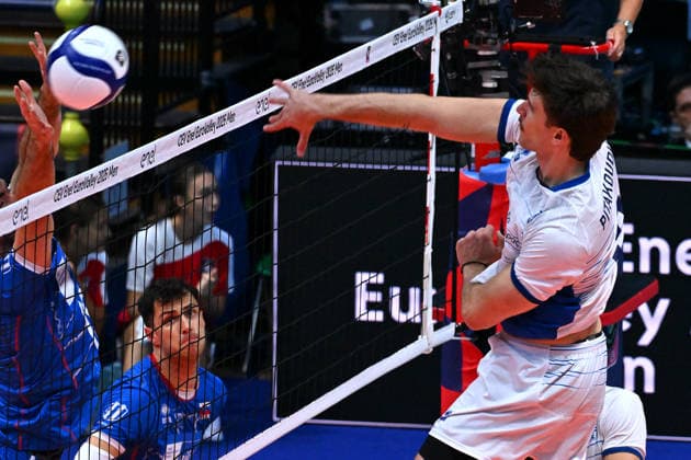 VOLLEYBALL - CEV Eurovolley Men - Slovakia vs. Greece Photo by IPA ABACAPRESS.COM88642410 - Lampros Pitakoudis (Greece) Modena Italy  Copyright: xIPAxSport ABACAx