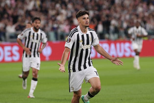 SOCCER - UEFA Europa League - Juventus FC vs. NEC Nijmegen Photo by IPA ABACAPRESS.COM88646898 - Kerim Alajbegovic (Juventus FC) celebrates during the Juventus FC vs. NEC Nijmegen Europa League soccer match in Turin, Italy, on September 17, 2026 Turin Italy  Copyright: xIPAxSport ABACAx