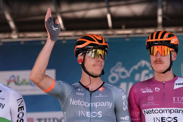 Luxembourg s Bob Jungels of Netcompany Ineos during the Giro d™Abruzzo, stage 4 from Silvi to Controguerra (182 km) - Abruzzo, Italy - Friday, September 18, 2026. - cycling.  Copyright: xMassimoxPaolone LaPressex