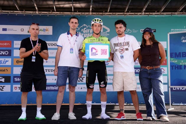 Italy s Filippo D Aiuto of General Store - Essegibi - F.lli Curia premio Carta Giovani Nazionale during the Giro d™Abruzzo, stage 4 from Silvi to Controguerra (182 km) - Abruzzo, Italy - Friday, September 18, 2026. - cycling.  Copyright: xMassimoxPaolone LaPressex