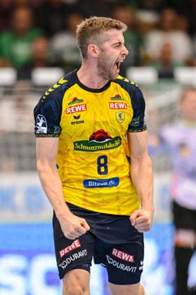 Göppingen, Germany, September 17, 2026—Tim Nothdurft of Rhein-Neckar Löwen gesticulates, gesturing during the Opel Handball Bundesliga match between FRISCH AUF Göppingen and Rhein Neckar Löwen at the EWS Arena on September 17, 2026, in Göppingen, Germany. Photo by Harry Langer, DeFodi Images. Göppingen, Germany, September 17, 2026: Tim Nothdurft of Rhein Neckar Löwen gestures during the Opel Handball Bundesliga match between FRISCH AUF Göppingen and Rhein Neckar Löwen at the EWS Arena on September 17, 2026 in Göppingen, Germany. Photo by Harry Langer, DeFodi Images. Photo by Harry Langer, DeFodi Images