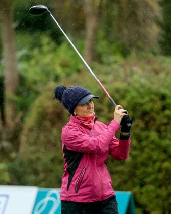 REPRO FREE *PRESS RELEASE NO REPRODUCTION FEE* EDITORIAL USE ONLY 2026 AIG All-Ireland Semi Finals, Ennis Golf Club, Clare 18 9 2026 Women s Intermediate Foursomes Naas™ Olwyn Delaney Olwyn Delaney 18 9 2026  Copyright: xBryanxKeanex BK1_5656