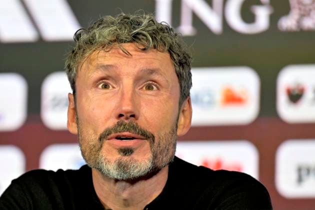 Belgian National Football team squad, Mannschaftsbild, Totale Announcement 18 09 2026 TUBEKE, BELGIUM - SEPTEMBER 18 : Mark Van Bommel federal head coach of the Belgian National football team speaking to the press during a press conference, PK, Pressekonferenz to announce his player selection to compete in the UEFA Nation League on September 18, 2026 in Tubeke, Belgium, 18 09 2026 Tubeke Belgium  Copyright: xSesx