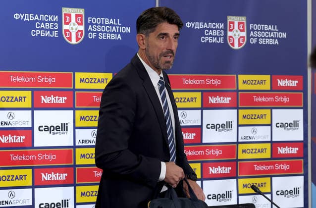 Veljko Paunovic, UEFA Nations League press conference, PK, Pressekonferenz Stara Pazova, Serbia. Sept. 18th 2026. Serbia s football national team, Nationalteam head coach Veljko Paunovic during the press conference ahead of the Serbia v Greece UEFA Nations League match on September 18. 2026. in Stara Pazova, Serbia. Stara Pazova Serbia Copyright: xPedjaxMilosavljevic STARSPORTx x2026x