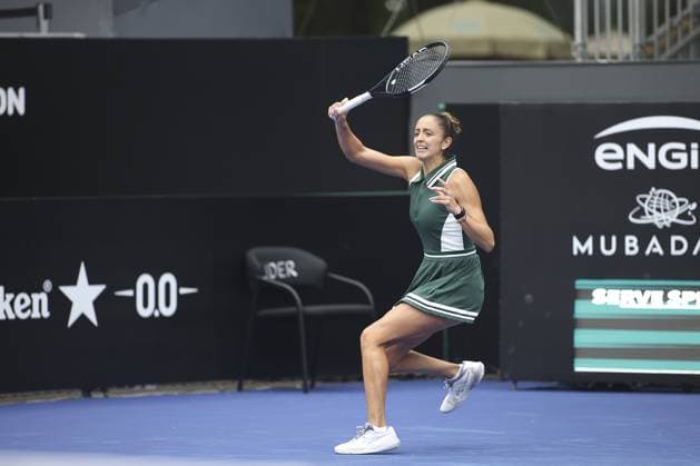 RECORD DATE NOT STATED Paula Badosa defeats Jazmin Ortenzi no sp open Sao Paulo (SP), 09 17 2026 Tennis SP Open Spanish tennis player Paula Badosa defeated Argentinian Jazmin Ortenzi 2 sets to 1, with scores of 6 4, 2 6 and 2 6, in the round of 16 of the SP Open, at Parque Villa-Lobos, in Sao Paulo.(Foto: Leco Viana Thenews2 imago images) SPO  Copyright: xLecoxVianax
