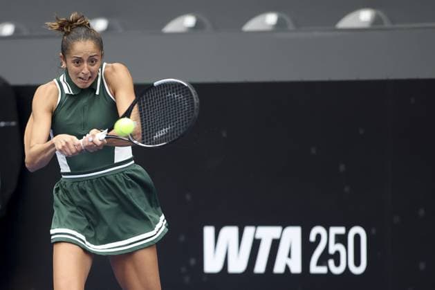 RECORD DATE NOT STATED Paula Badosa defeats Jazmin Ortenzi no sp open Sao Paulo (SP), 09 17 2026 Tennis SP Open Spanish tennis player Paula Badosa defeated Argentinian Jazmin Ortenzi 2 sets to 1, with scores of 6 4, 2 6 and 2 6, in the round of 16 of the SP Open, at Parque Villa-Lobos, in Sao Paulo.(Foto: Leco Viana Thenews2 imago images) SPO  Copyright: xLecoxVianax