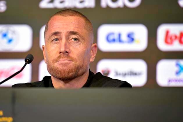 Belgian National Football team squad, Mannschaftsbild, Totale Announcement 18 09 2026 TUBEKE, BELGIUM - SEPTEMBER 18 : Swerts Gill head coach of Belgium U21, U 21 speaking to the press during a press conference, PK, Pressekonferenz to announce his player selection to compete in the UEFA U21 Championship on September 18, 2026 in Tubeke, Belgium, 18 09 2026 Tubeke Belgium  Copyright: xSesx