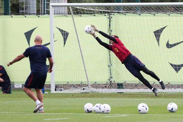 September 18, 2026, Sant Joan Despi, Barcelona, Spain: Wojciech Szczesny during the training day of FC Barcelona, Barca ahead the Spanish League, Laliga EA Sports, football match against Sevilla FC at Ciudad Esportiva Joan Gamper on September 18, 2026 in Sant Joan Despi, Barcelona, Spain. Sant Joan Despi Spain - ZUMAa181 20260918_zaa_a181_018 Copyright: xJavierxBorregox
