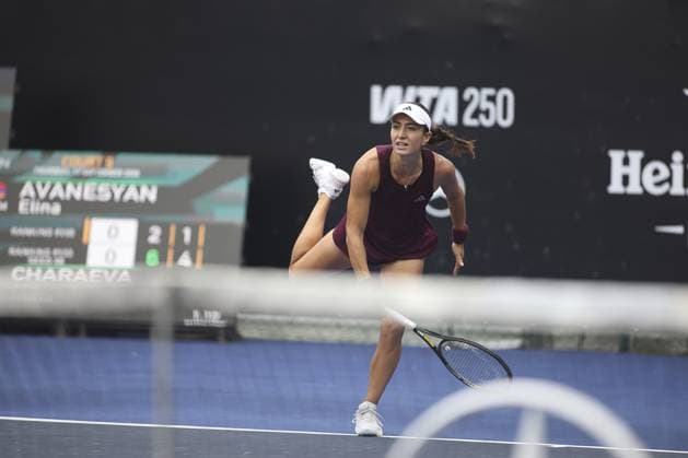 RECORD DATE NOT STATED alina charaeva vence elina avanesyan por 2 sets a 0 no sp open Sao Paulo (SP), 09 17 2026 Tennis SP Open Armenian tennis player Alina Charaeva defeated her compatriot Elina Avanesyan by 2 sets to 0, with partial scores of 6 2 and 6 3, this Thursday (17), in the round of 16 of the SP Open, at Villa-Lobos Park, in Sao Paulo.(Foto: Leco Viana Thenews2 imago images) SPO  Copyright: xLecoxVianax
