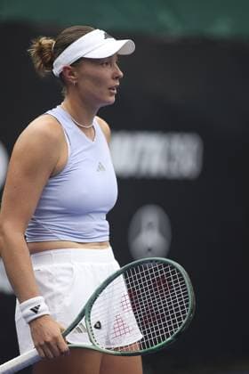 RECORD DATE NOT STATED alina charaeva vence elina avanesyan por 2 sets a 0 no sp open Sao Paulo (SP), 09 17 2026 Tennis SP Open Armenian tennis player Alina Charaeva defeated her compatriot Elina Avanesyan by 2 sets to 0, with partial scores of 6 2 and 6 3, this Thursday (17), in the round of 16 of the SP Open, at Villa-Lobos Park, in Sao Paulo.(Foto: Leco Viana Thenews2 imago images) SPO  Copyright: xLecoxVianax