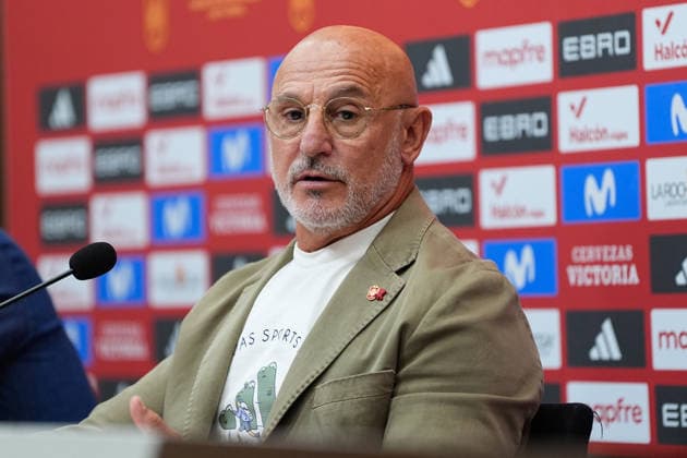 September 18, 2026, Las Rozas, Madrid, Spain: Luis de la Fuente, head coach of Spain, attends a press conference, PK, Pressekonferenz to announce the squad list ahead of the UEFA Nations League 2026 27 matches against Croatia, England and Czech Republic on September 18, 2026, in Las Rozas, Madrid, Spain. Las Rozas Spain - ZUMAa181 20260918_zaa_a181_075 Copyright: xDennisxAgyemanx
