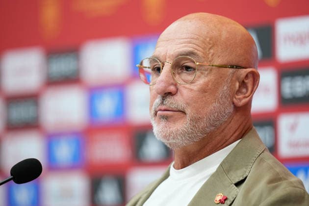 September 18, 2026, Las Rozas, Madrid, Spain: Luis de la Fuente, head coach of Spain, attends a press conference, PK, Pressekonferenz to announce the squad list ahead of the UEFA Nations League 2026 27 matches against Croatia, England and Czech Republic on September 18, 2026, in Las Rozas, Madrid, Spain. Las Rozas Spain - ZUMAa181 20260918_zaa_a181_093 Copyright: xDennisxAgyemanx