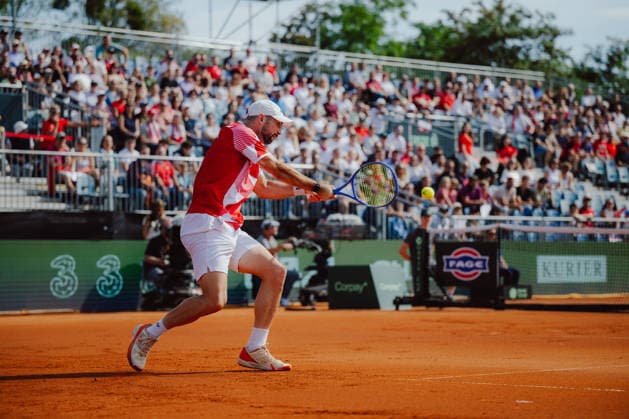 TENNIS - Davis Cup, AUT vs BEL VIENNA,AUSTRIA,18.SEP.26 - TENNIS - ITF Davis Cup, qualification round 2, Austria vs Belgium. Image shows Jurij Rodionov (AUT).  GEPAxpictures xAlexanderxSolc