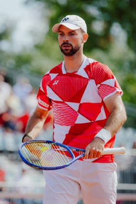 TENNIS - Davis Cup, AUT vs BEL VIENNA,AUSTRIA,18.SEP.26 - TENNIS - ITF Davis Cup, qualification round 2, Austria vs Belgium. Image shows Jurij Rodionov (AUT).  GEPAxpictures xAlexanderxSolc