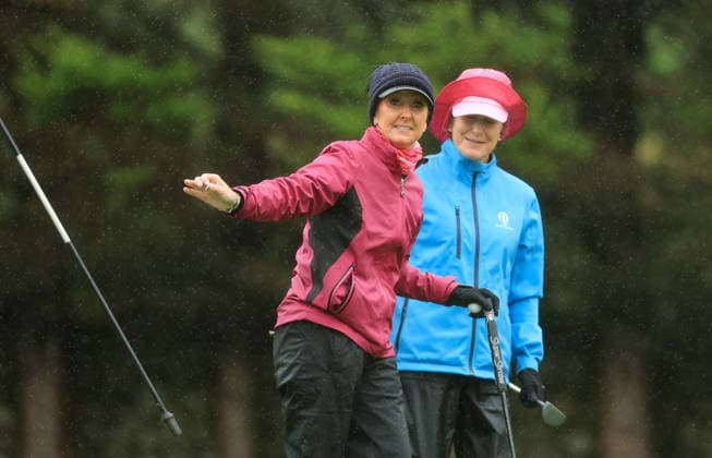 REPRO FREE *PRESS RELEASE NO REPRODUCTION FEE* EDITORIAL USE ONLY 2026 AIG All-Ireland Semi Finals, Ennis Golf Club, Clare 18 9 2026 Women s Intermediate Foursomes Naas™ Olwyn Delaney Olwyn Delaney 18 9 2026  Copyright: xBryanxKeanex BK1_8911
