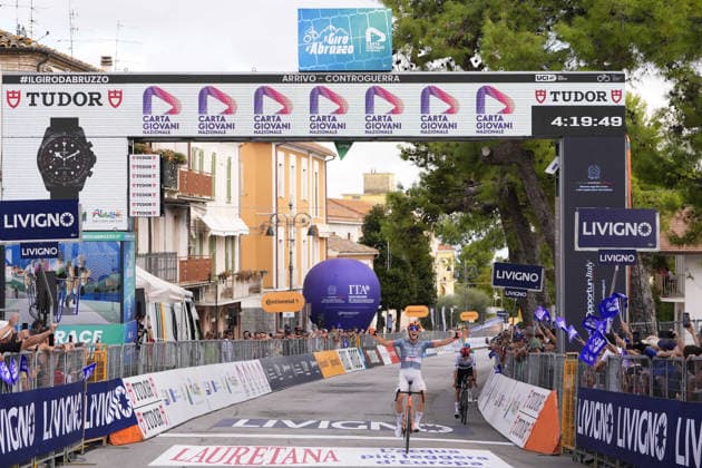 France s KÃ vin Vauquelin of Netcompany Ineos winner of the stage during the Giro d™Abruzzo, stage 4 from Silvi to Controguerra (182 km) - Abruzzo, Italy - Friday, September 18, 2026. - cycling.  Copyright: xFabioxFerrari LaPressex
