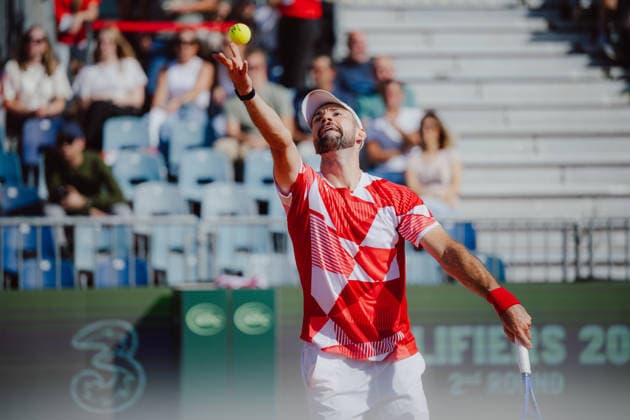 TENNIS - Davis Cup, AUT vs BEL VIENNA,AUSTRIA,18.SEP.26 - TENNIS - ITF Davis Cup, qualification round 2, Austria vs Belgium. Image shows Jurij Rodionov (AUT).  GEPAxpictures xAlexanderxSolc