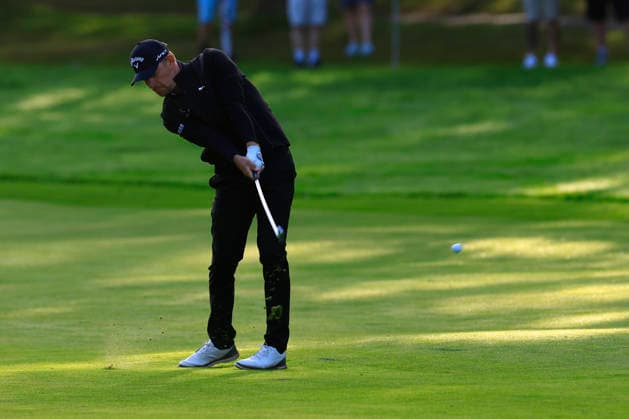 RECORD DATE NOT STATED 18th September 2026; Wentworth Golf Club, Virginia Water, Surrey, England; DP World Tour Golf, BMW PGA, Golf Herren Championship, Day Two; Jeff Winther on the third hole at level par for the tournament ChrisxRoll