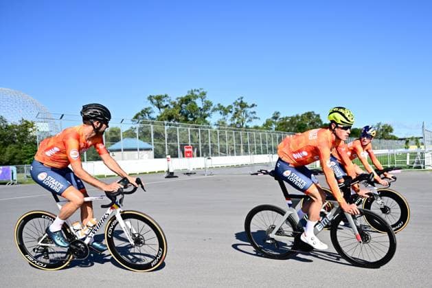 UCI 2026 Road World Championship, WM, Weltmeisterschaft Montreal 18 09 2026 MONTREAL, CANADA - SEPTEMBER 18 : Team The Netherlands pictured during a training session prior to the 2026 UCI Road World Championships 93th edition an UCI World Championships cycling race in Montreal on September 18, 2026 in Montreal, Canada, 18 09 2026 Montreal Canada  Copyright: xPeterxDexVoechtx