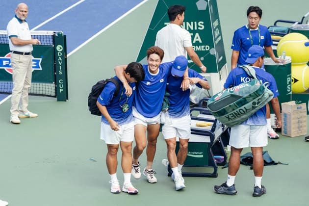 Tennis, Davis Cup, South Korea v India