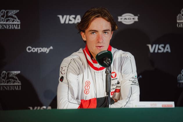 TENNIS - Davis Cup, AUT vs BEL VIENNA,AUSTRIA,18.SEP.26 - TENNIS - ITF Davis Cup, qualification round 2, Austria vs Belgium. Image shows Lukas Neumayer (AUT) during an interview.  GEPAxpictures xAlexanderxSolc