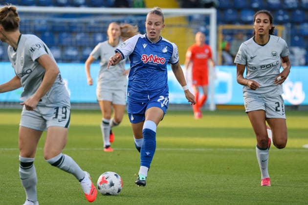 Laura Gloning, TSG 1899 Hoffenheim, 20th round of the Google Pixel Women s Bundesliga, Matchday 5, TSG 1899 Hoffenheim vs. VfL Wolfsburg on September 18, 2026, at the Dietmar Hopp Stadium in Hoffenheim, Germany; Hoffenheim, Dietmar Hopp Stadium, Germany Copyright: xFranzxReindelx