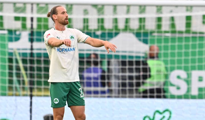 September 18, 2026 Soccer Season 2026–2027, Matchday 2, Bundesliga 2: SpVgg Greuther Fürth vs. Kleeblatt FC Magdeburg, FCM, Sports Photo by Zink xwoxzix. DFL regulations prohibit any use of photographs as image sequences and or quasi-video For editorial use only. Jannis Heuer, 22, SpVgg Greuther Fürth
